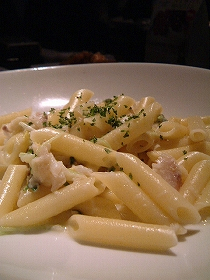 パスタ 鱈と冬葱・白菜の煮込み 軽いクリームソース.jpg